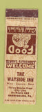 Matchbook Cover - The Wayside Inn Harrisburg PA