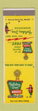 Matchbook Cover - Holiday Inn Hagerstown MD YELLOW