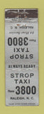 Matchbook Cover - Strop Taxi Raleigh NC WORN