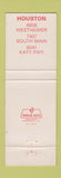 Matchbook Cover - Ruby Red's Houston TX