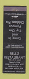 Matchbook Cover - Rell's Restaurant Daytona Beach FL WEAR