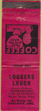 Matchbook Cover - Loggers Lunch Cascadia OR Hamburgers WEAR