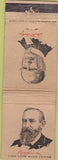 Matchbook Cover - Presidents Ben Harrison William McKinley? WORN