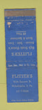 Matchbook Cover - Flitter's Philadelphia PA WORN