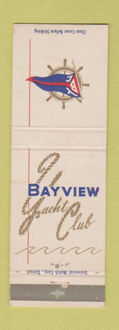 Matchbook Cover - Bayview Yacht Club MI