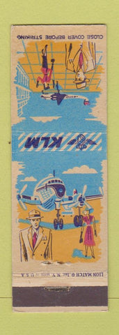Matchbook Cover - KLM Airlines Royal Dutch