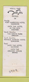 Matchbook Cover - Jack Tar Hotels