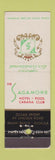 Matchbook Cover - The Sagamore Hotel Miami Beach FL