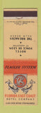 Matchbook Cover - Florida East Company Hotels Palm Beach St Augustine FL