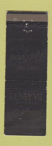 Matchbook Cover - Henry VIII Restaurant Bridgeton MO WEAR