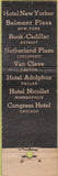 Matchbook Cover - National Hotel Management