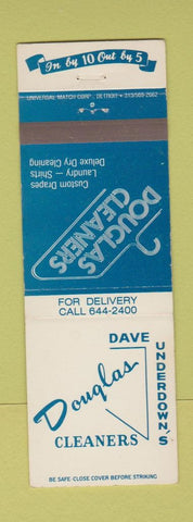 Matchbook Cover - Douglas Cleaners  Birmingham MI Bloomfield Hills WEAR