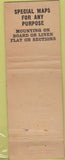 Matchbook Cover - DeMelle Garey Map Mounting Boston MA