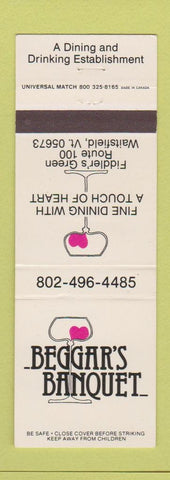 Matchbook Cover - Beggar's Banquet Waitsfield VT