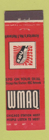Matchbook Cover - WMAQ NBC Radio 570 AM Chicago IL