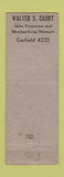 Matchbook Cover - WOAI Radio NBC San Antonio TX