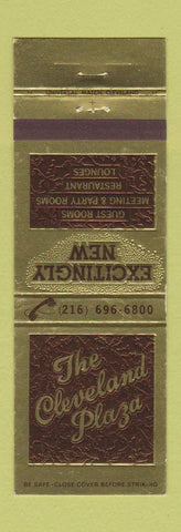 Matchbook Cover - The Cleveland Plaza Hotel OH
