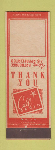 Matchbook Cover - Arrow Match BLANK