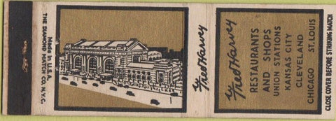 Matchbook Cover - Fred Harvey Restaurants shops Union Stations