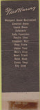 Matchbook Cover - Fred Harvey Restaurants shops Union Stations