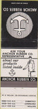 Matchbook Cover - Anchor Rubber Co Dayton Cincinnati OH
