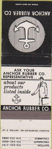 Matchbook Cover - Anchor Rubber Co Dayton Cincinnati OH