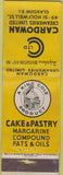Matchbook Cover - Cardowan Glasgow Margarine Fats Oils
