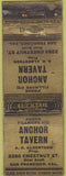 Matchbook Cover - Anchor Tavern San Francisco CA WORN