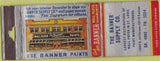 Matchbook Cover - Banner Supply Saint Louis MO Paint Wallpaper WORN