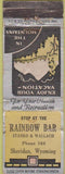 Matchbook Cover - Rainbow Bar Sheridan WY WORN CREASES