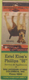 Matchbook Cover - Phillips 66 oil gas Columbus IN WEAR