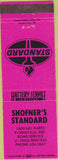 Matchbook Cover - Standard oil gas Evansville IN