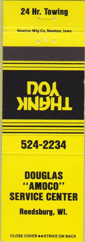 Matchbook Cover - Amoco oil gas Reesburg WI