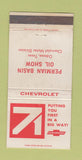 Matchbook Cover - 1971 Chevrolet Odessa TX WEAR 30 Strike