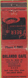 Matchbook Cover - Orlando Cafe Salt Lake City UT WORN