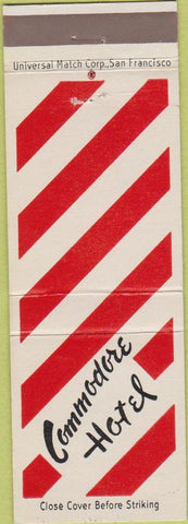 Matchbook Cover - Commodore Hotel San Francisco CA