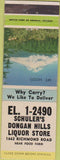 Matchbook Cover - Schuler's Liquor Store Dongan Hills
