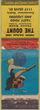 Matchbook Cover - The Count NO TOWN pinup 30's WORN