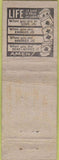 Matchbook Cover - The Count NO TOWN pinup 30's WORN