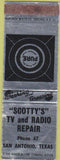 Matchbook Cover - Scotty's Pure oil gas San Antonio TX SAMPLE