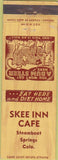Matchbook Cover - Skee Inn Cafe Steamboat Springs CO