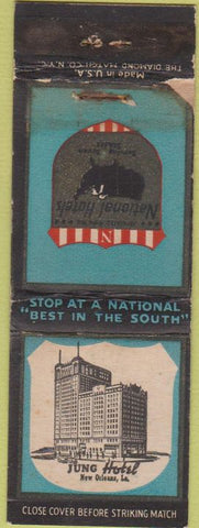 Matchbook Cover - Jung Hotel New Orleans LA