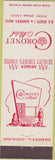 Matchbook Cover - Coronet Motel Danvers MA
