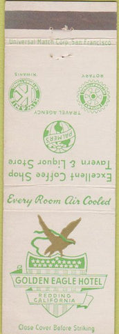 Matchbook Cover - Golden Eagle Hotel Redding CA