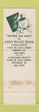 Matchbook Cover - Argo State Bank SAMPLE WEAR