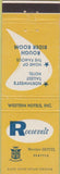 Matchbook Cover - Roosevelt Western Hotel Seattle WA