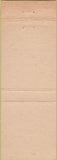 Matchbook Cover - Fortuna Funeral Home