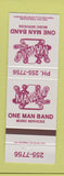 Matchbook Cover - 1 Man Band Services
