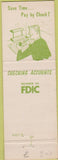 Matchbook Cover - Greenleaf Wayside Bank WI