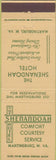 Matchbook Cover - The Shenandoah Hotel Martinsburg WV